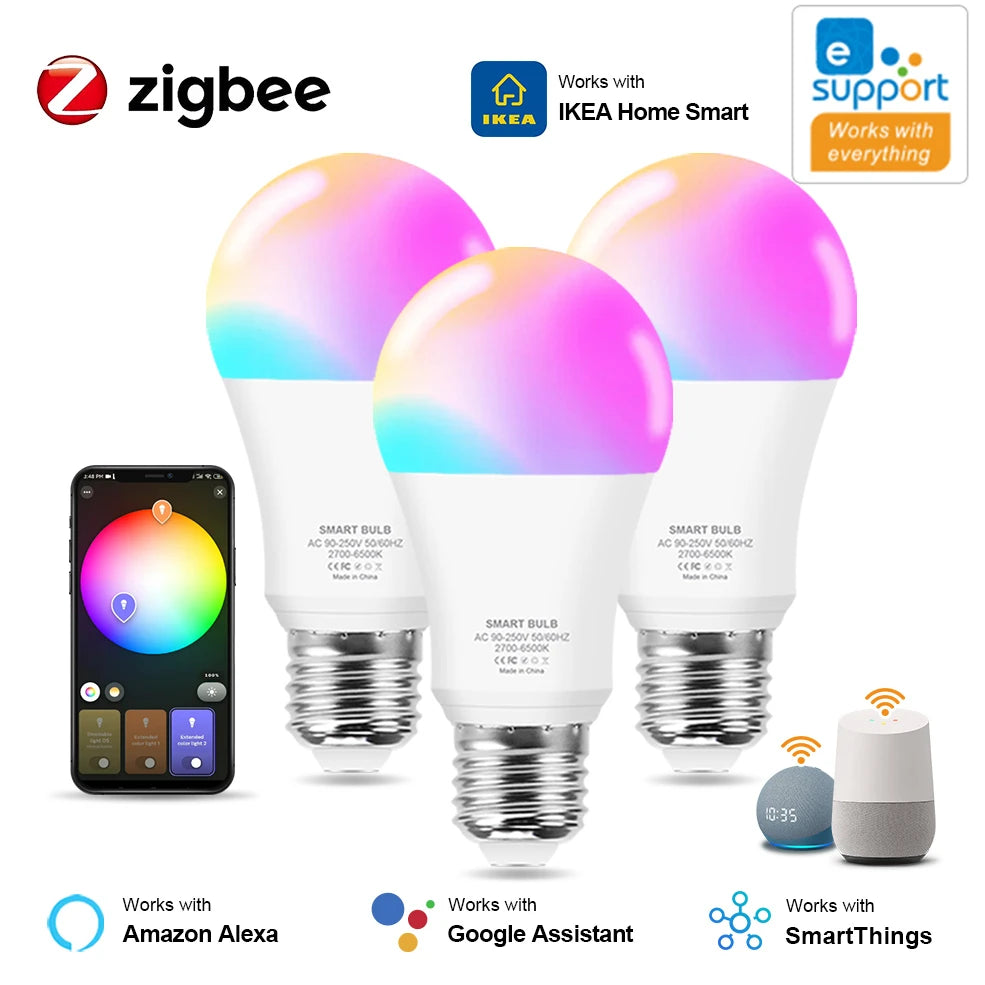 Smart Light Bulbs (RGB, App Control)